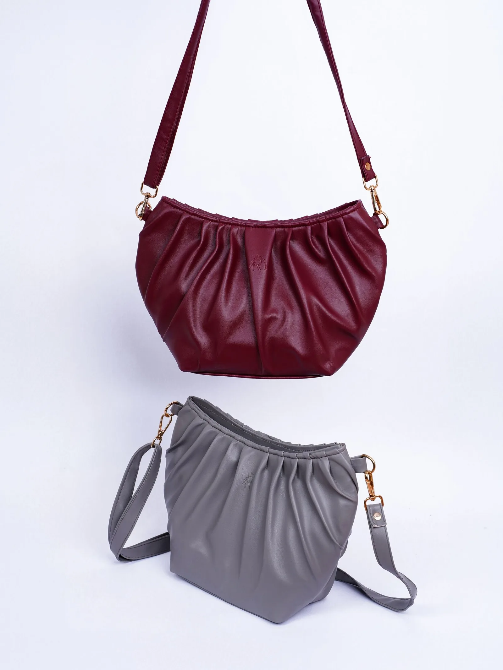 ruched shoulder bag