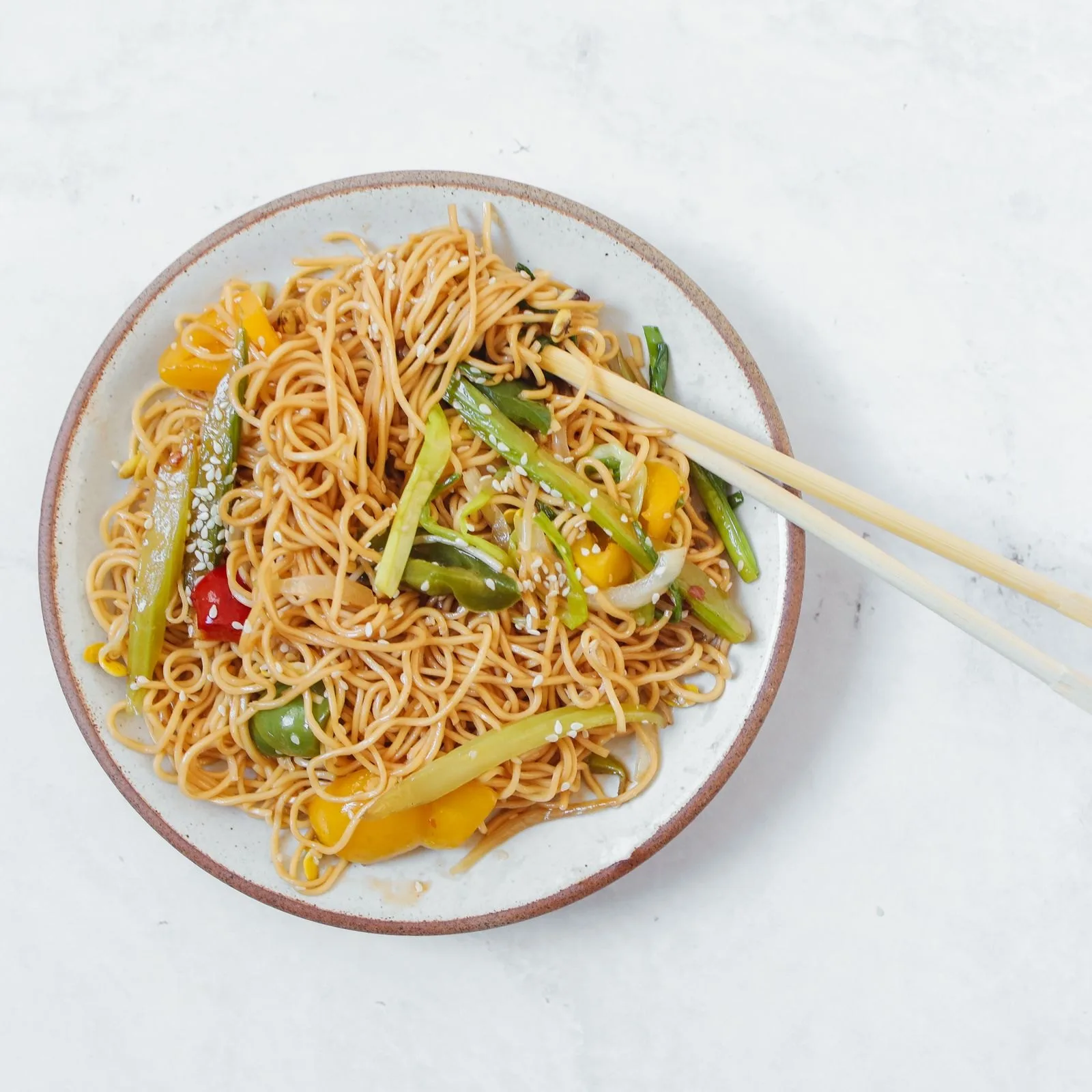 sesame rice noodles
