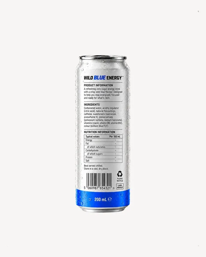 Wild Blue Energy Zero Sugar