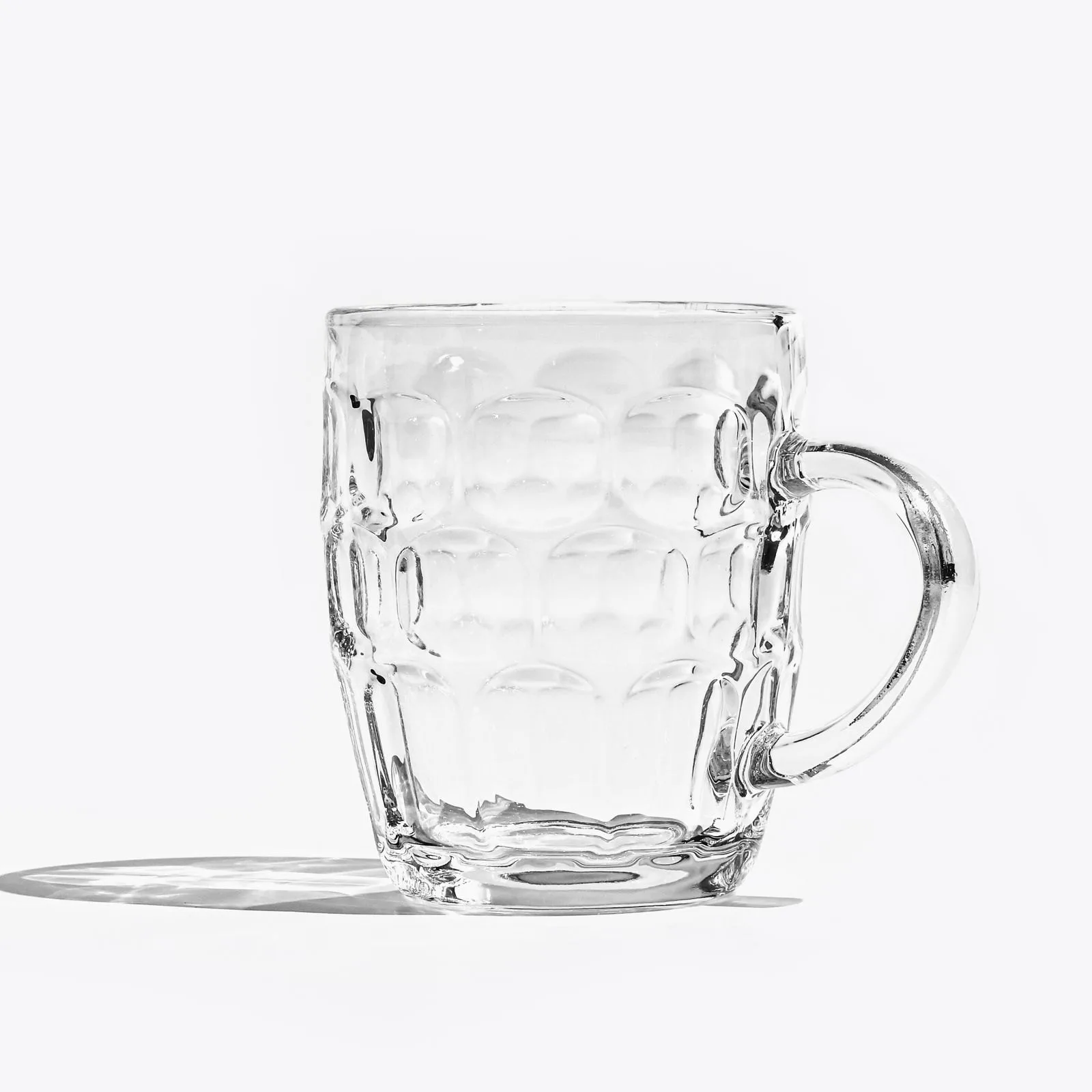dimpled beer mug