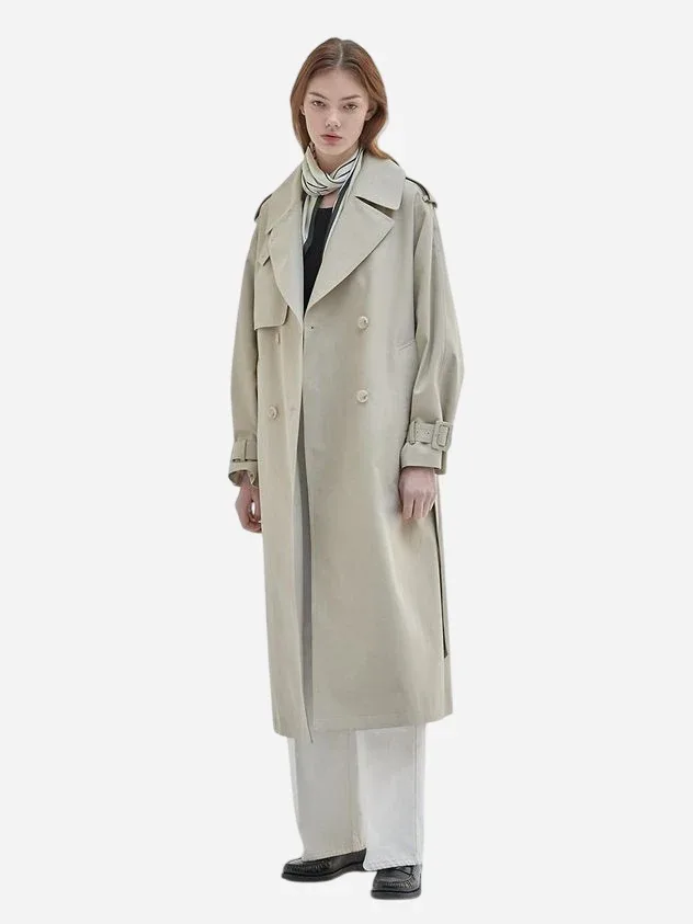 Grey wool overcoat