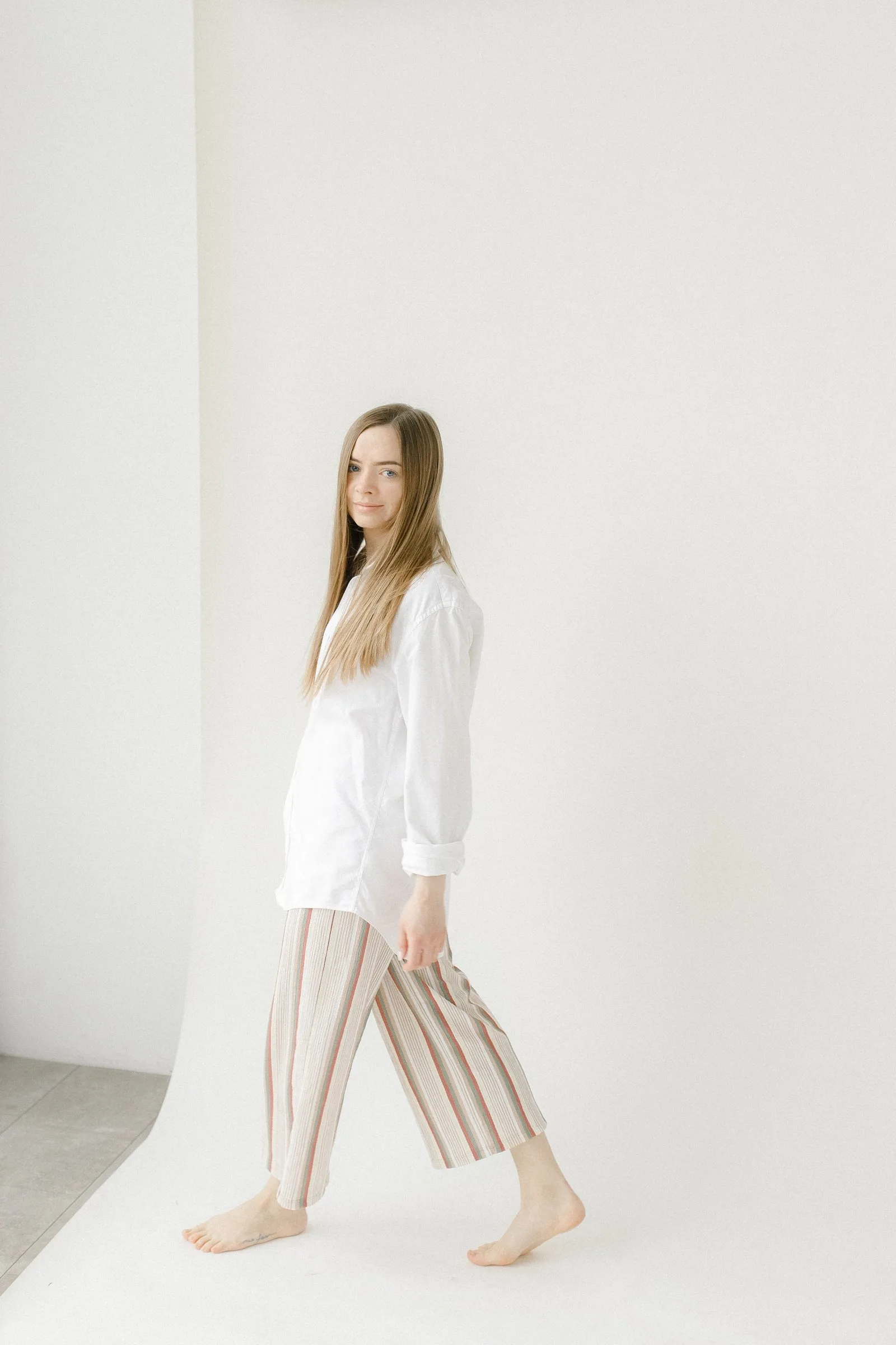 ivory linen shirt