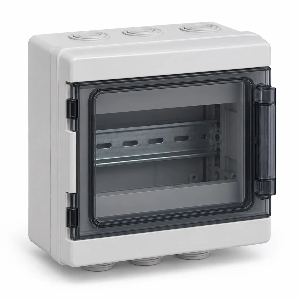 Weatherproof enclosure, 8 modules, IP65