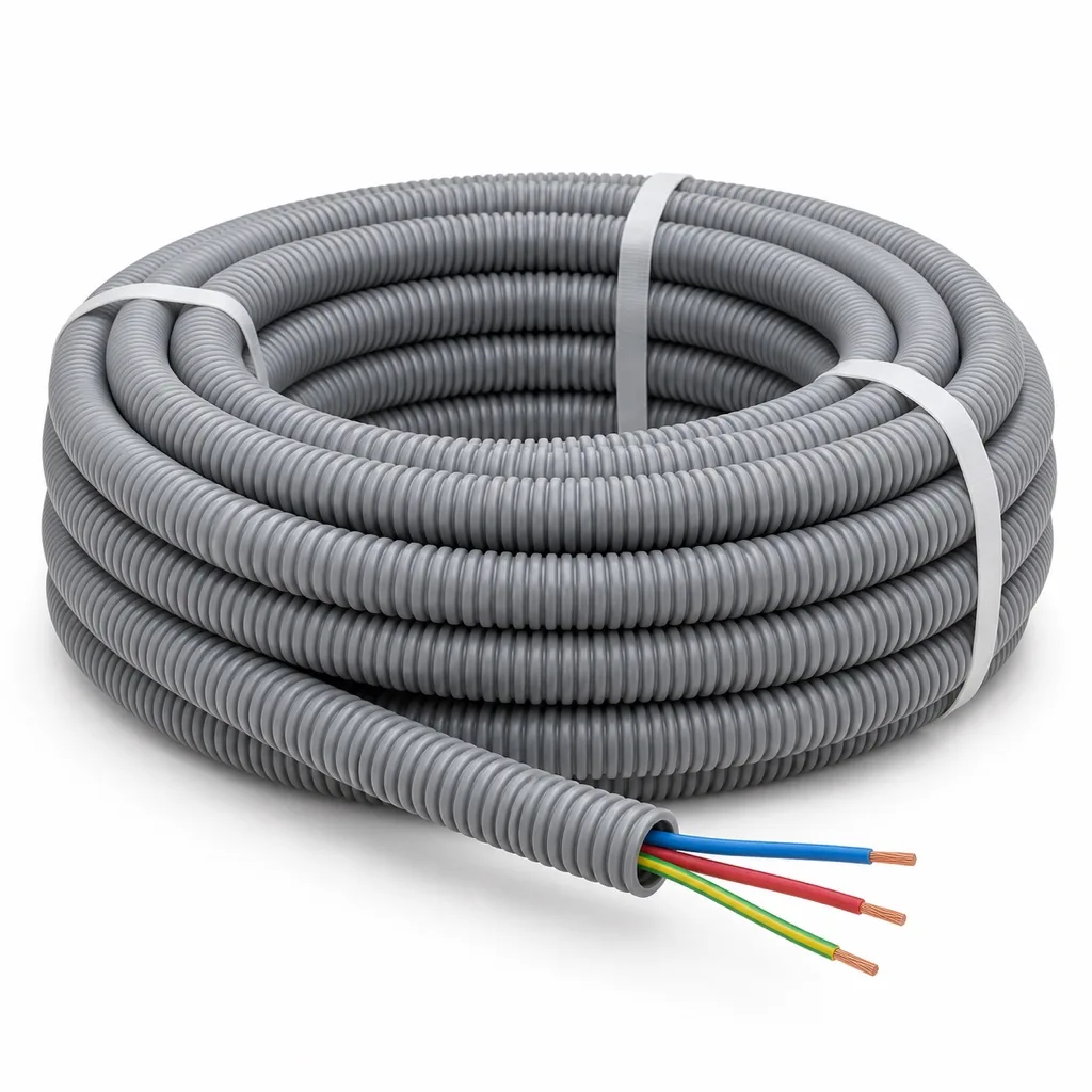 Pre-wired conduit 20 mm with 3G1.5 mm², 50 m