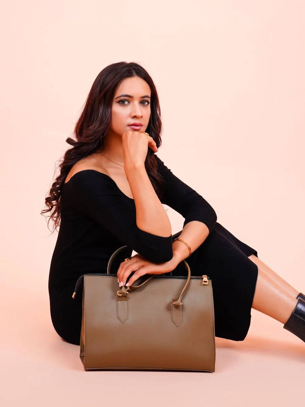 soft taupe tote