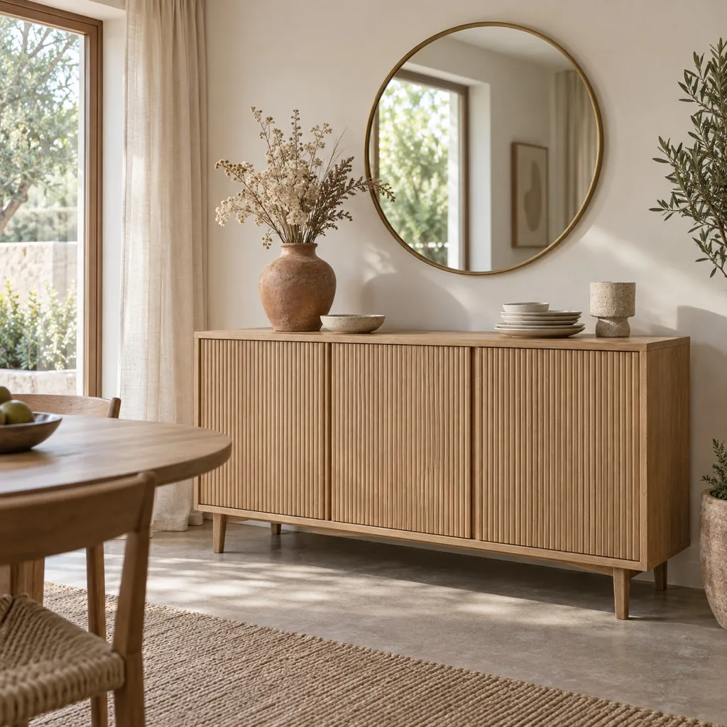 Sève sideboard in solid oak 160 cm