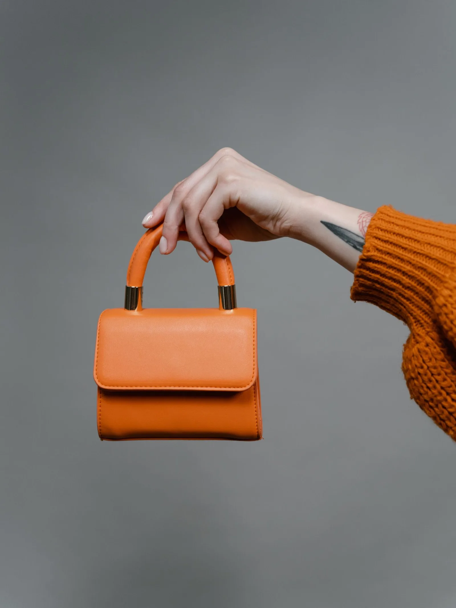 orange mini satchel