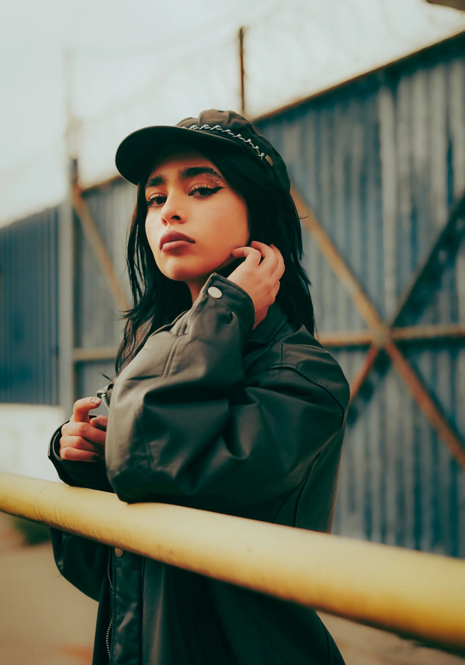 Washed denim jacket