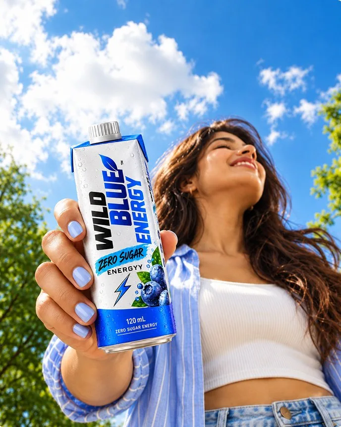 Wild Blue Energy Zero Sugar - Tetra Pack