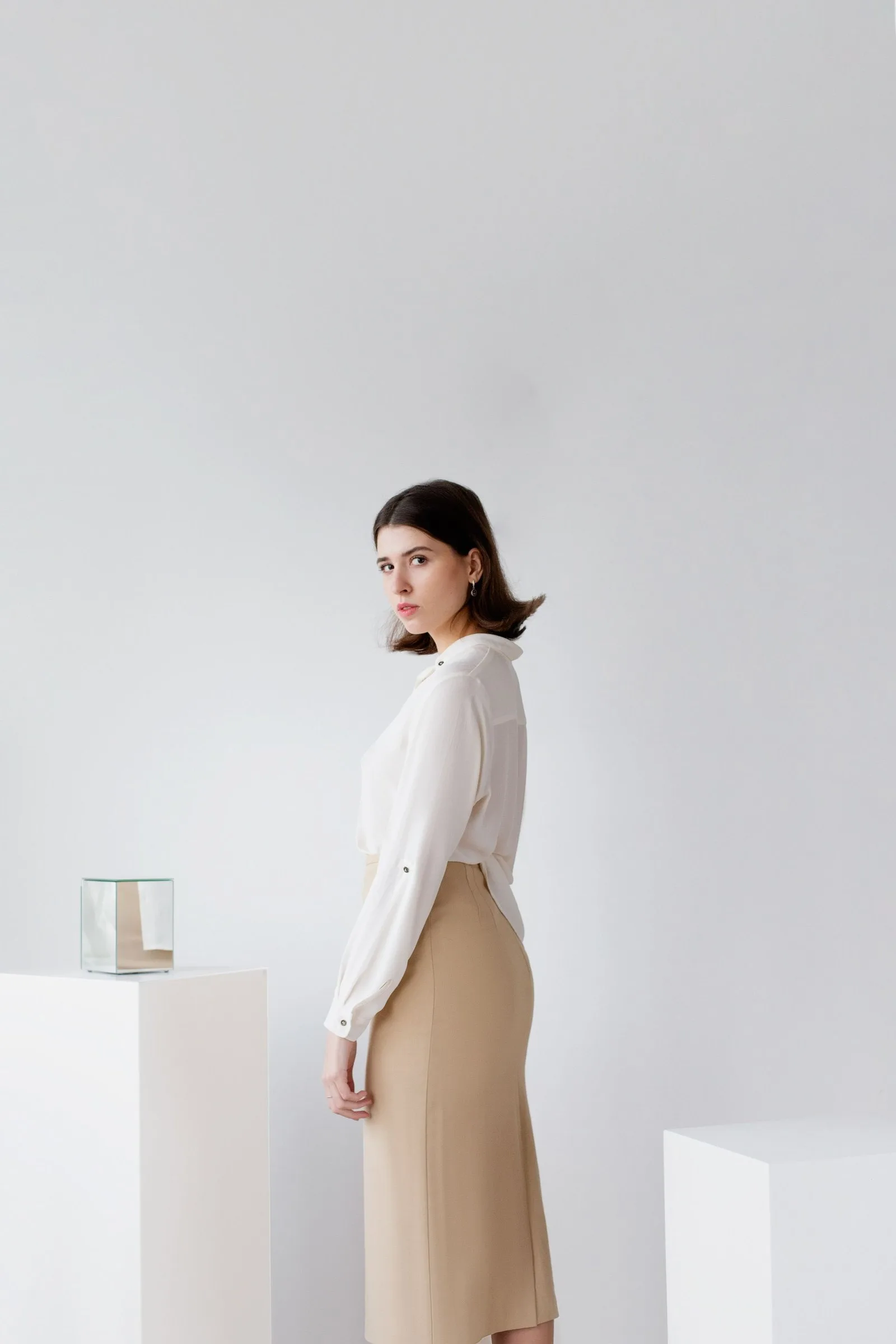 soft collar blouse