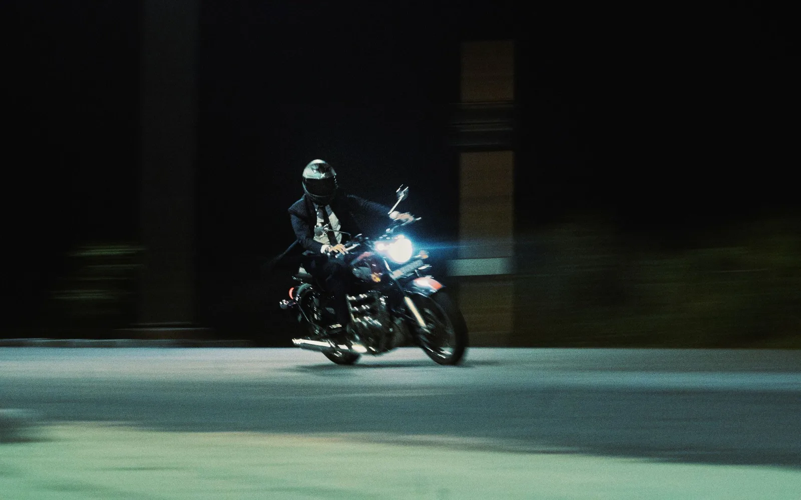 A rider in full gear