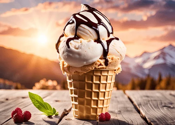 Fruit and yogurt frozen swirl