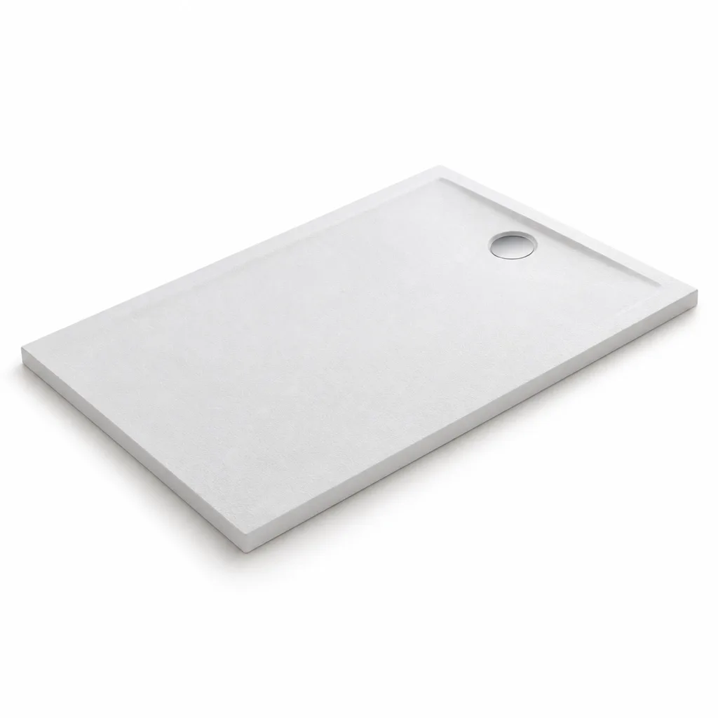 Low-profile shower tray, 90 x 120 cm, white
