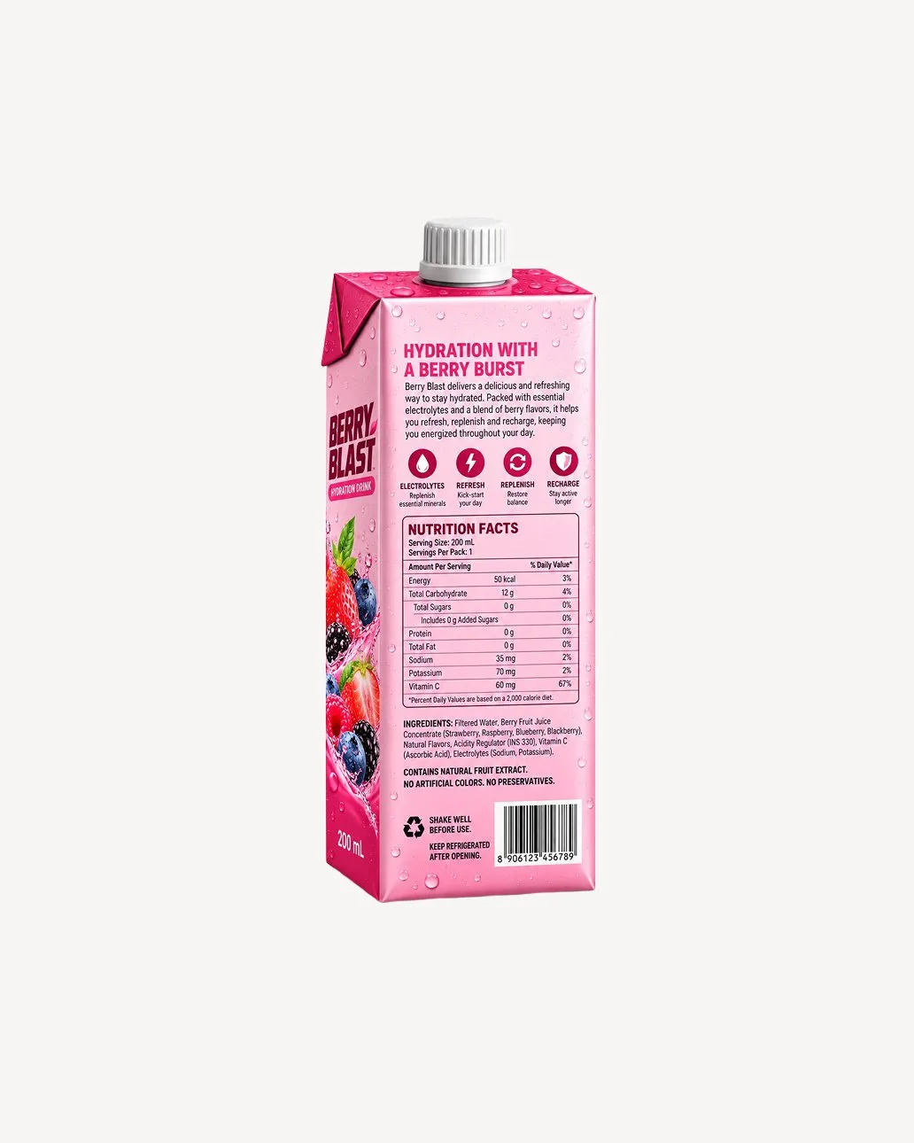 Berry Blast Hydration Drink - Tetra Pack
