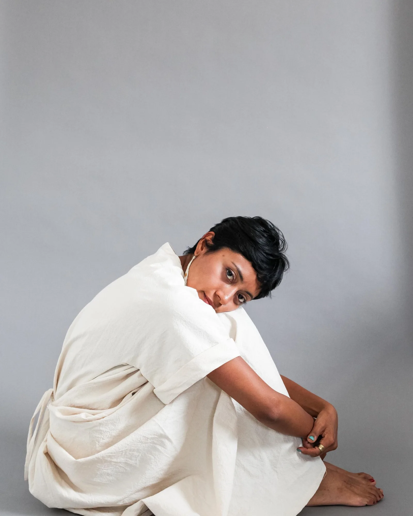 ecru cotton kurta