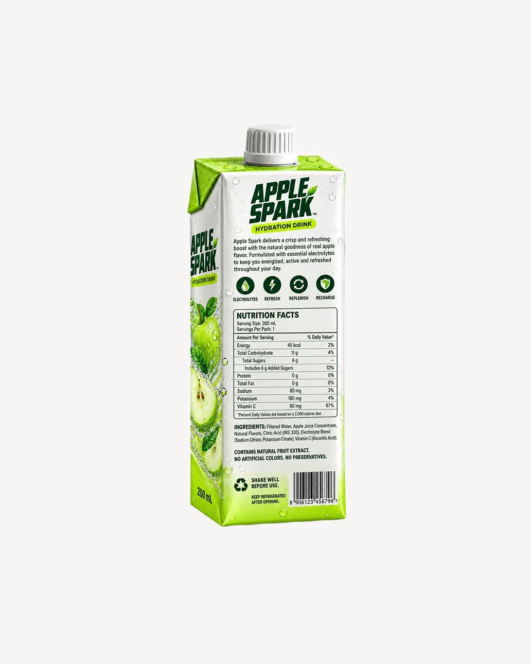Apple Spark Hydration Drink - Tetra Pack
