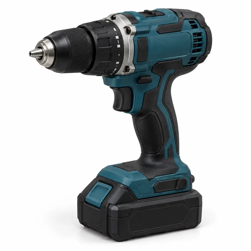 18 V cordless drill driver, two batteries, case