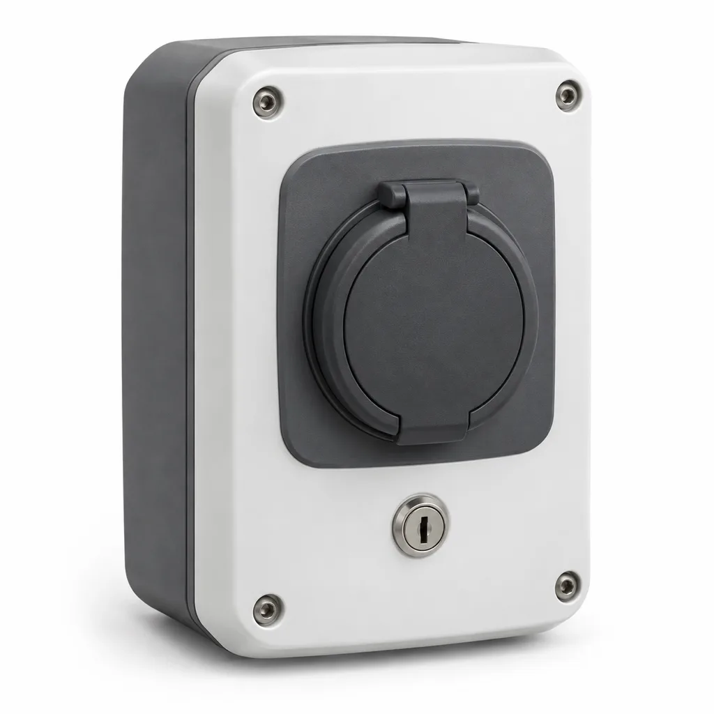 7.4 kW compact wall charger, type 2