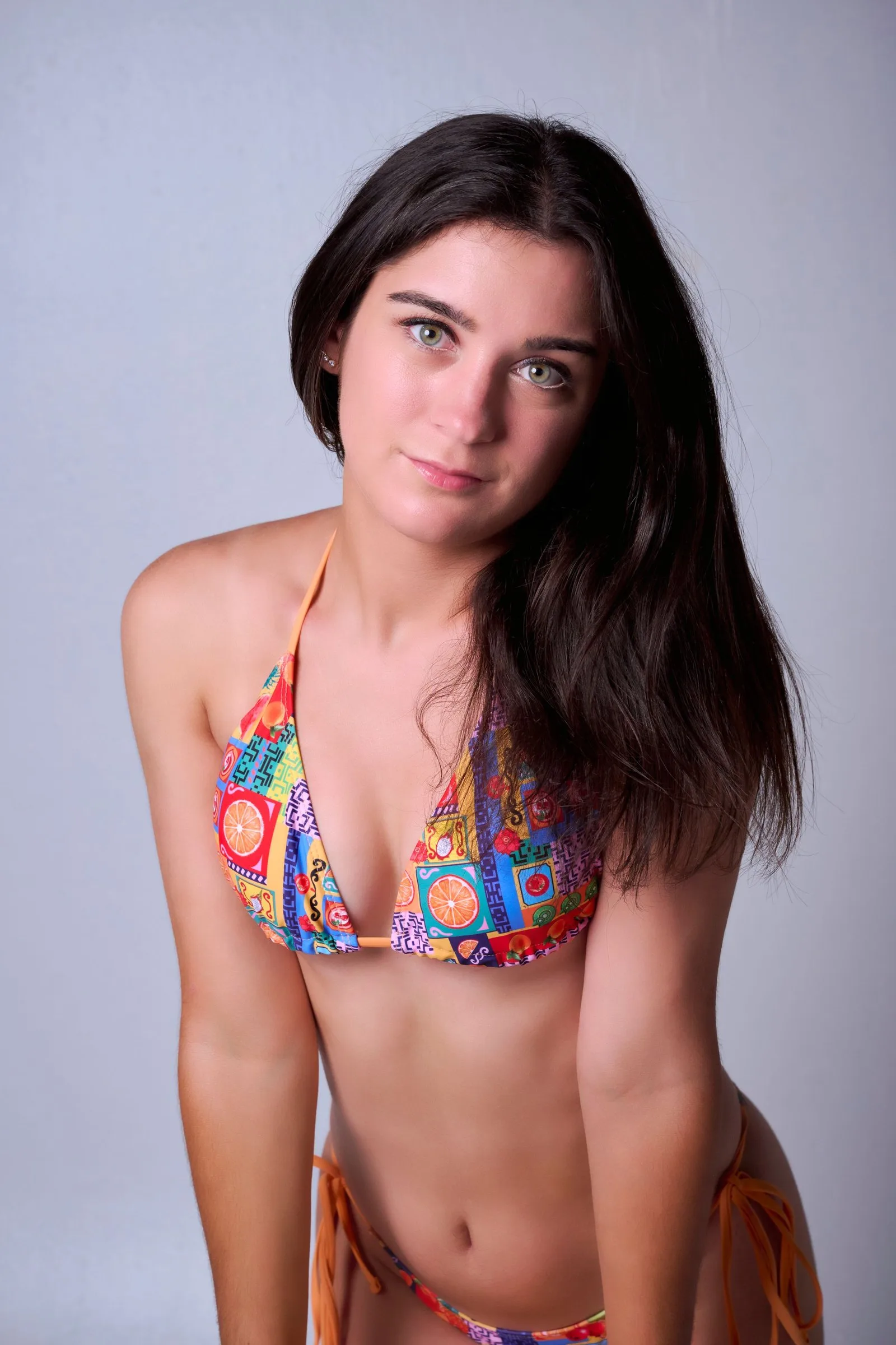 mosaic triangle bikini