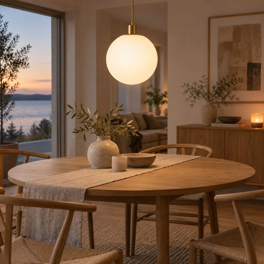 Choosing a pendant over the dining table