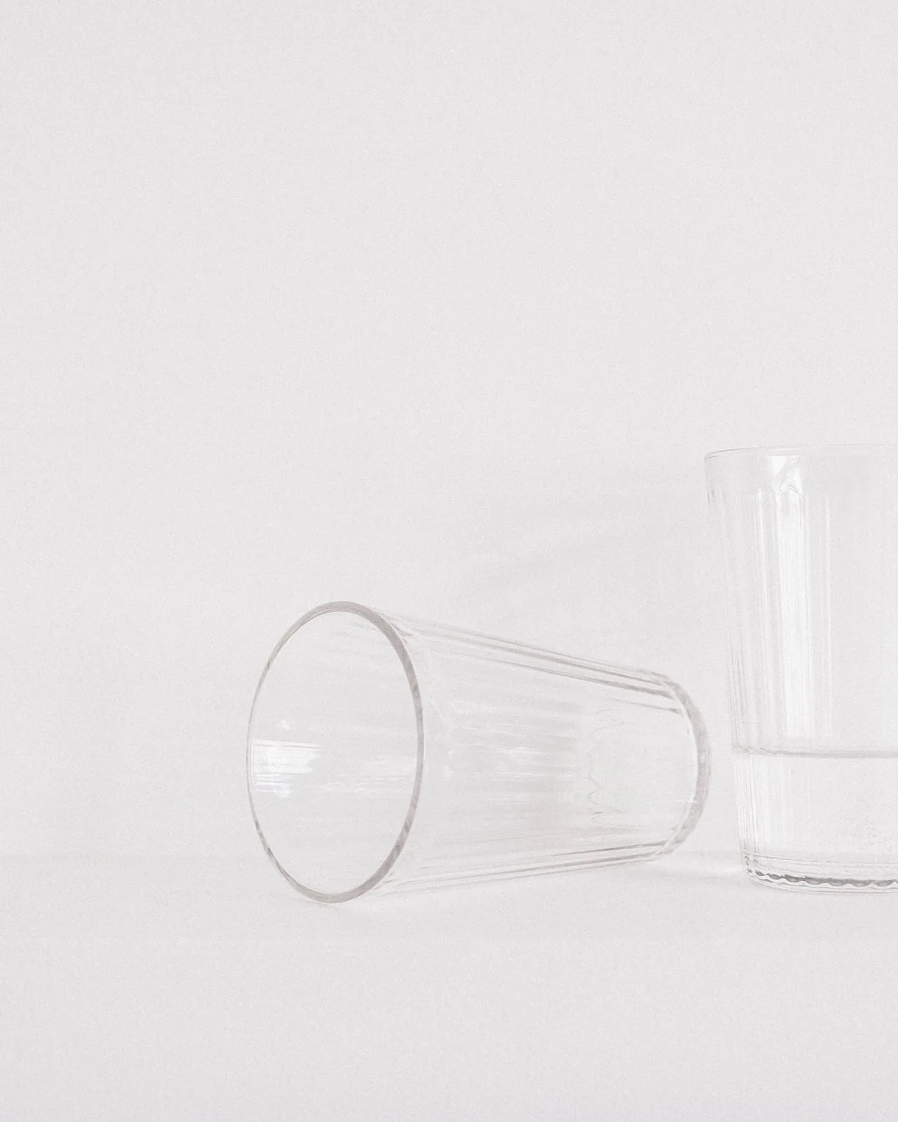 fluted glasses