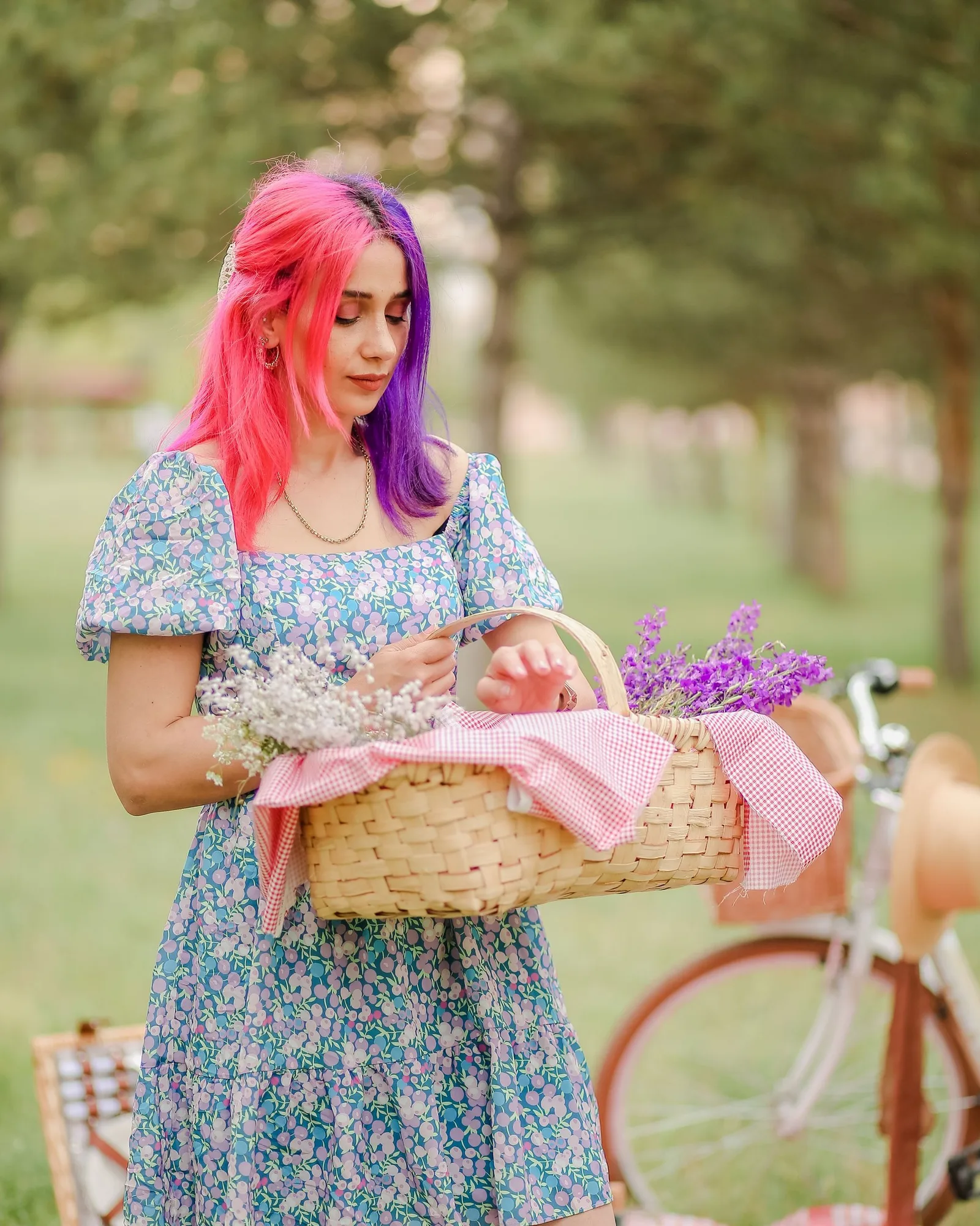 Indigo Pleated Maxi Dress