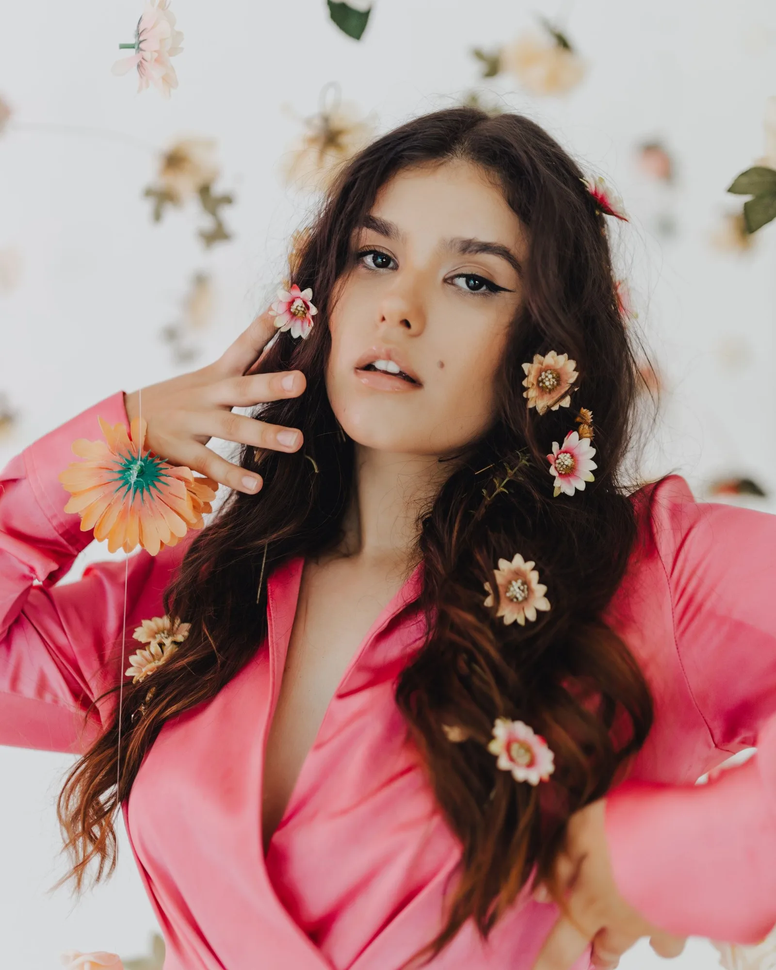 rose wrap dress