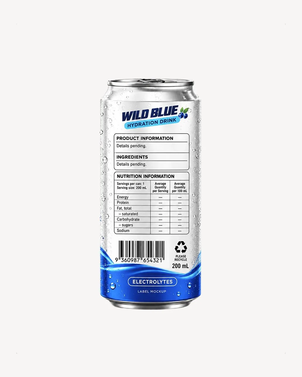 Wild Blue Hydration Drink