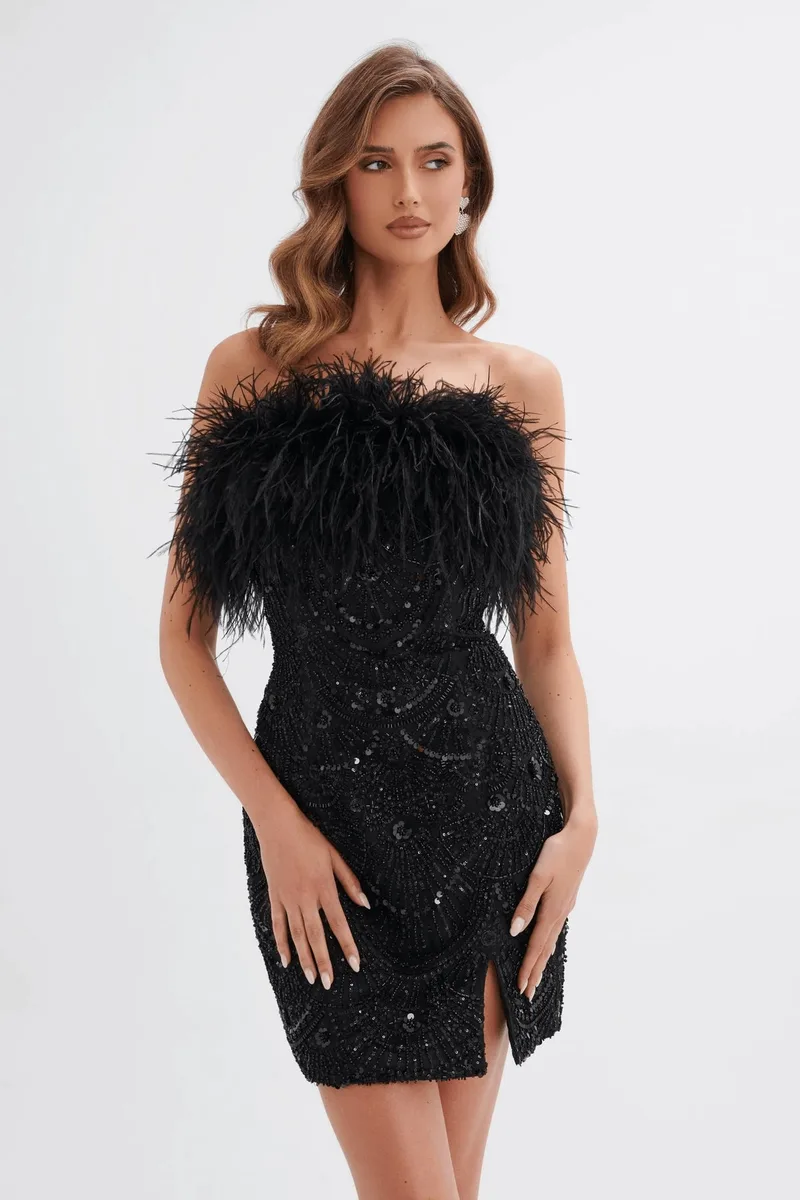 Embellished Mini Dress