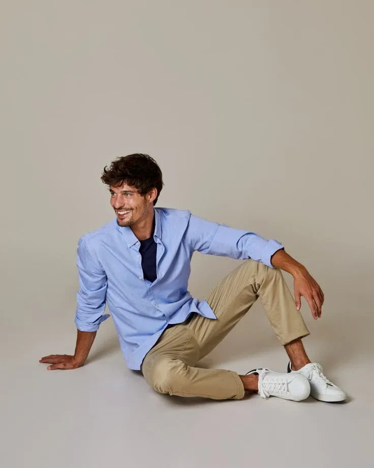 Sky blue shirt