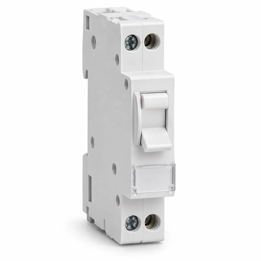 20 A single-pole and neutral circuit breaker, screw terminals