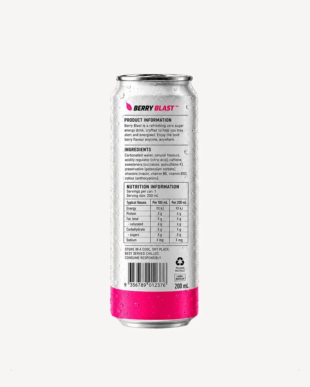 Berry Blast Zero Sugar Energy Drink