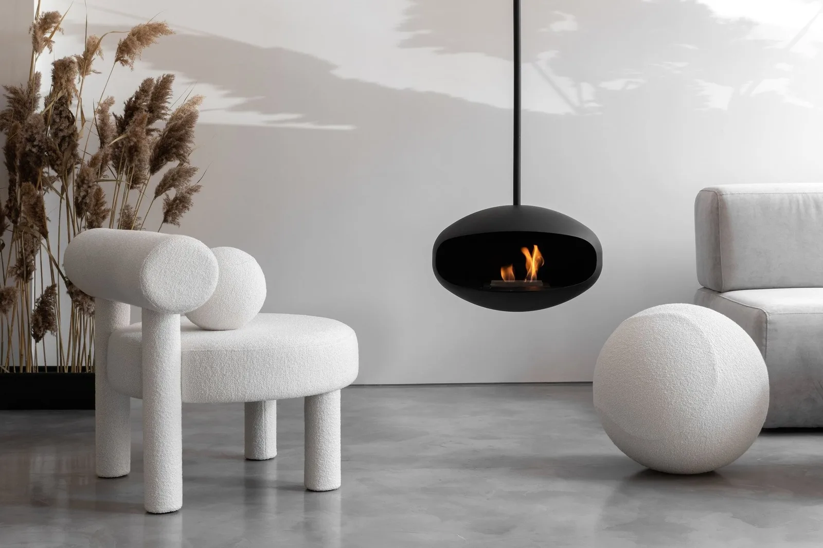 A chair drawn in circles