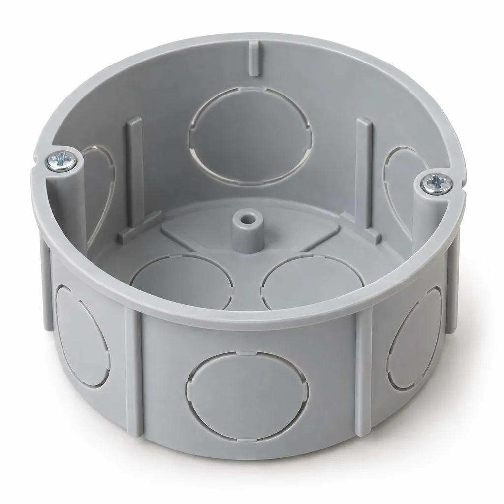 Flush back box, single, 40 mm deep
