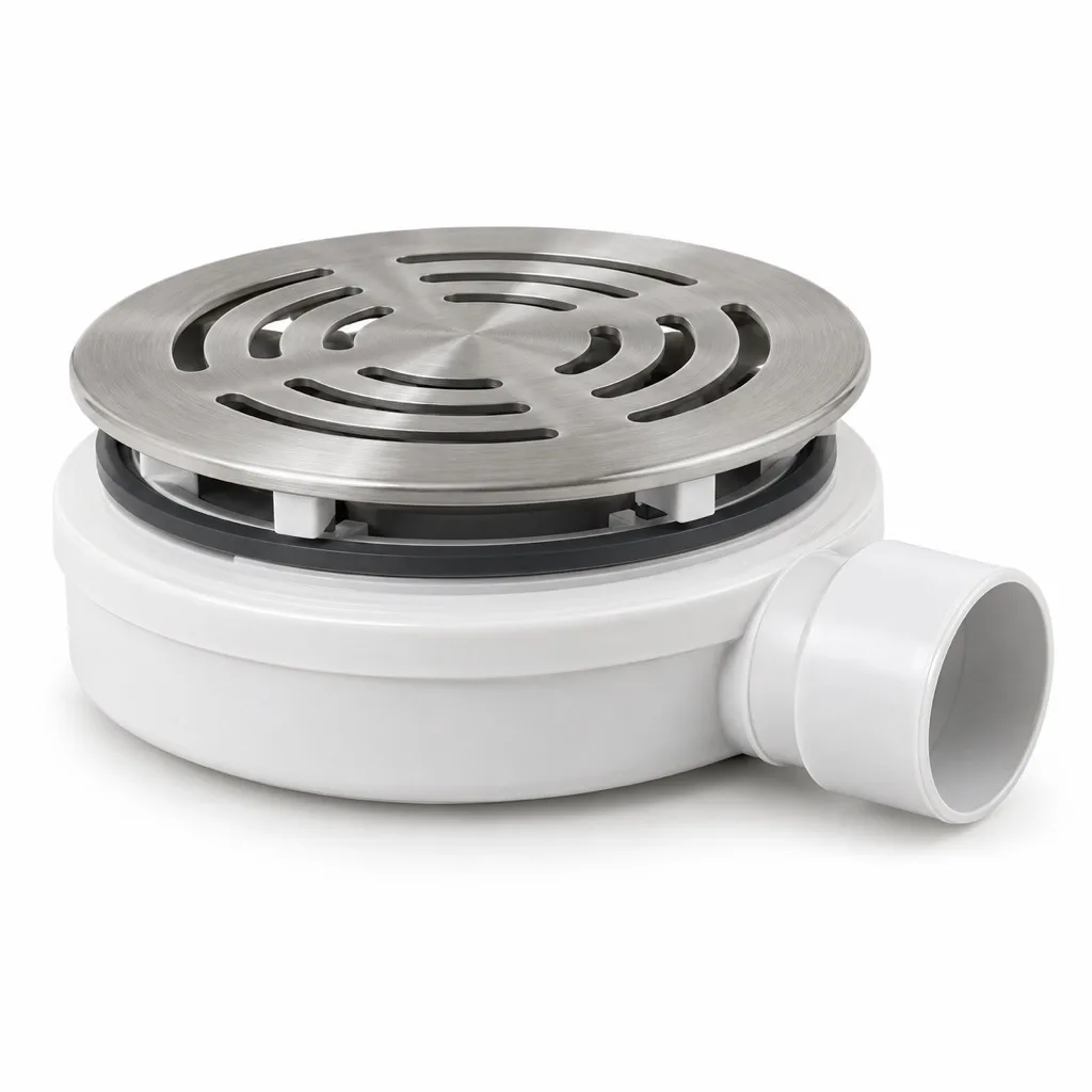 Low-profile shower waste, 90 mm