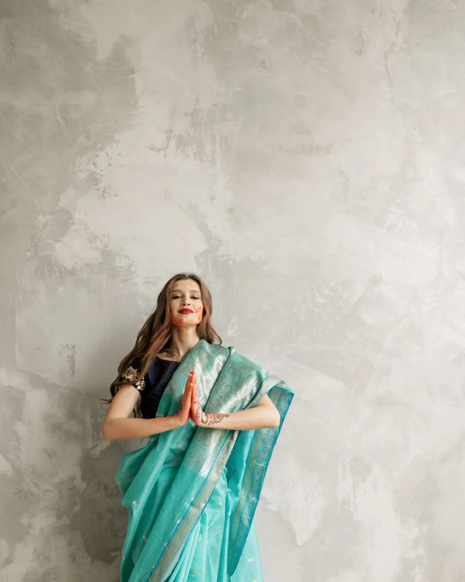 teal handloom saree