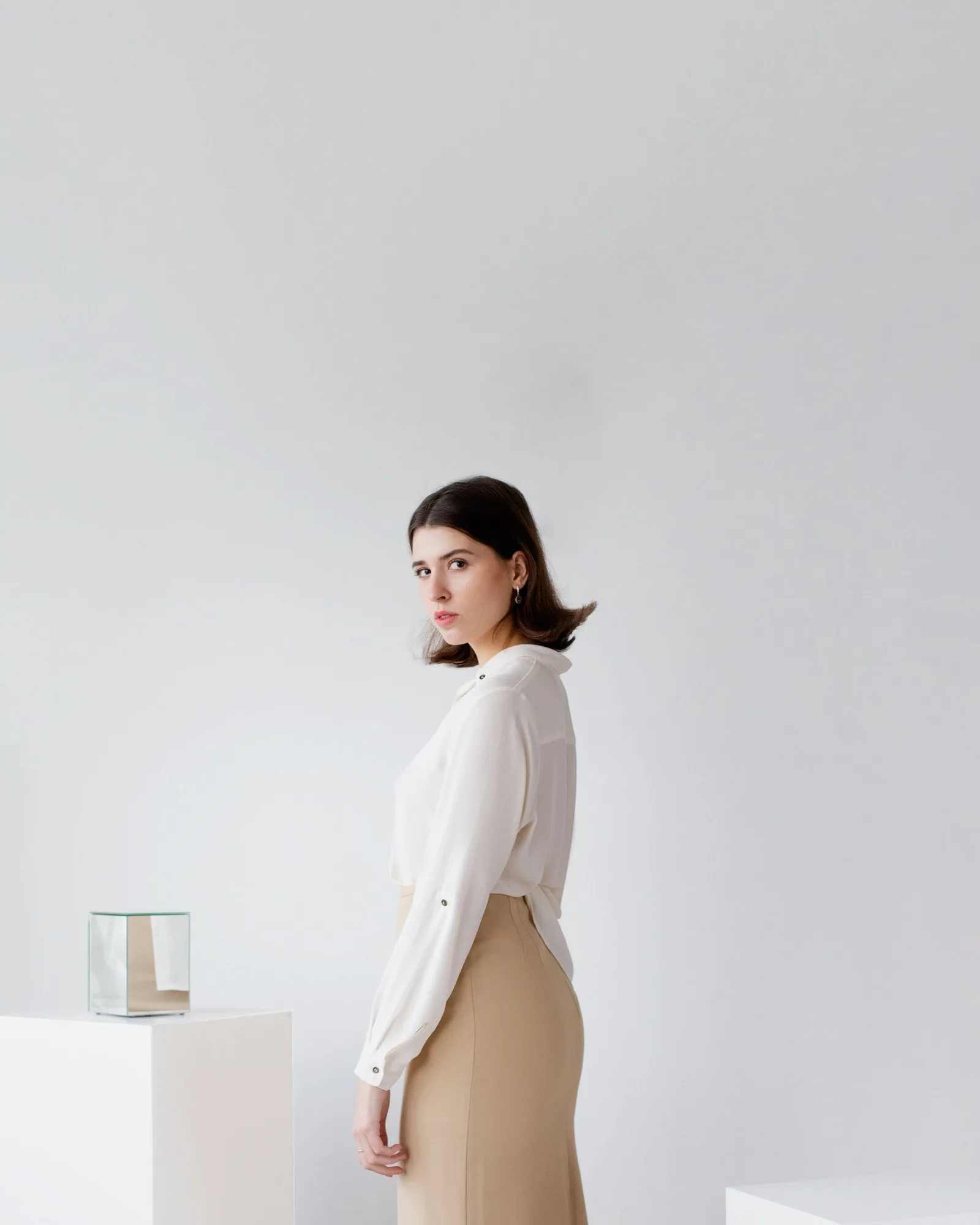 ivory cotton blouse