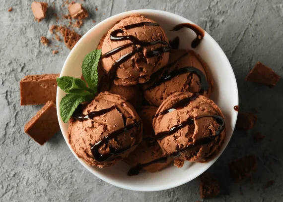 Mini fruit ice cream cup