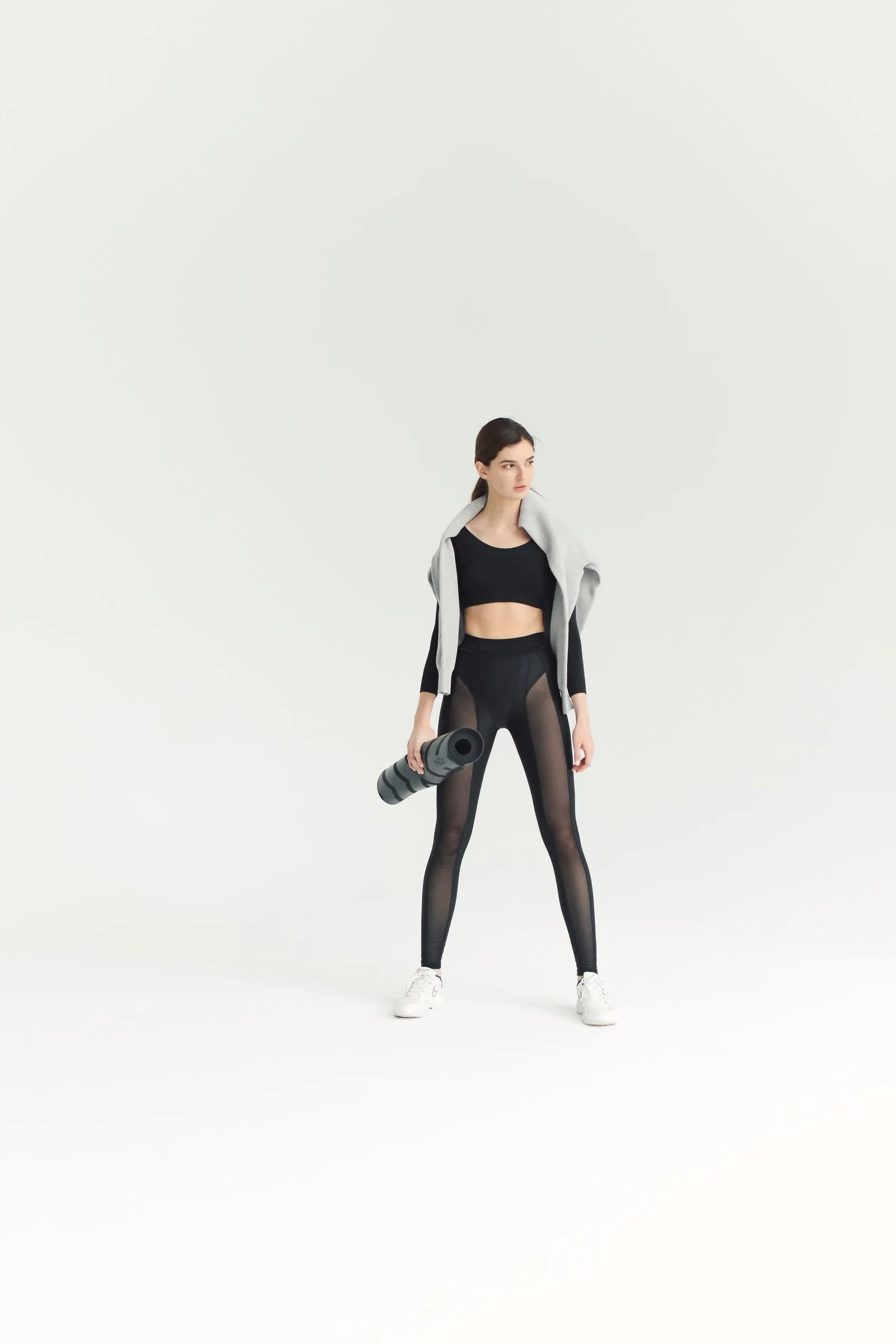 mesh panel leggings