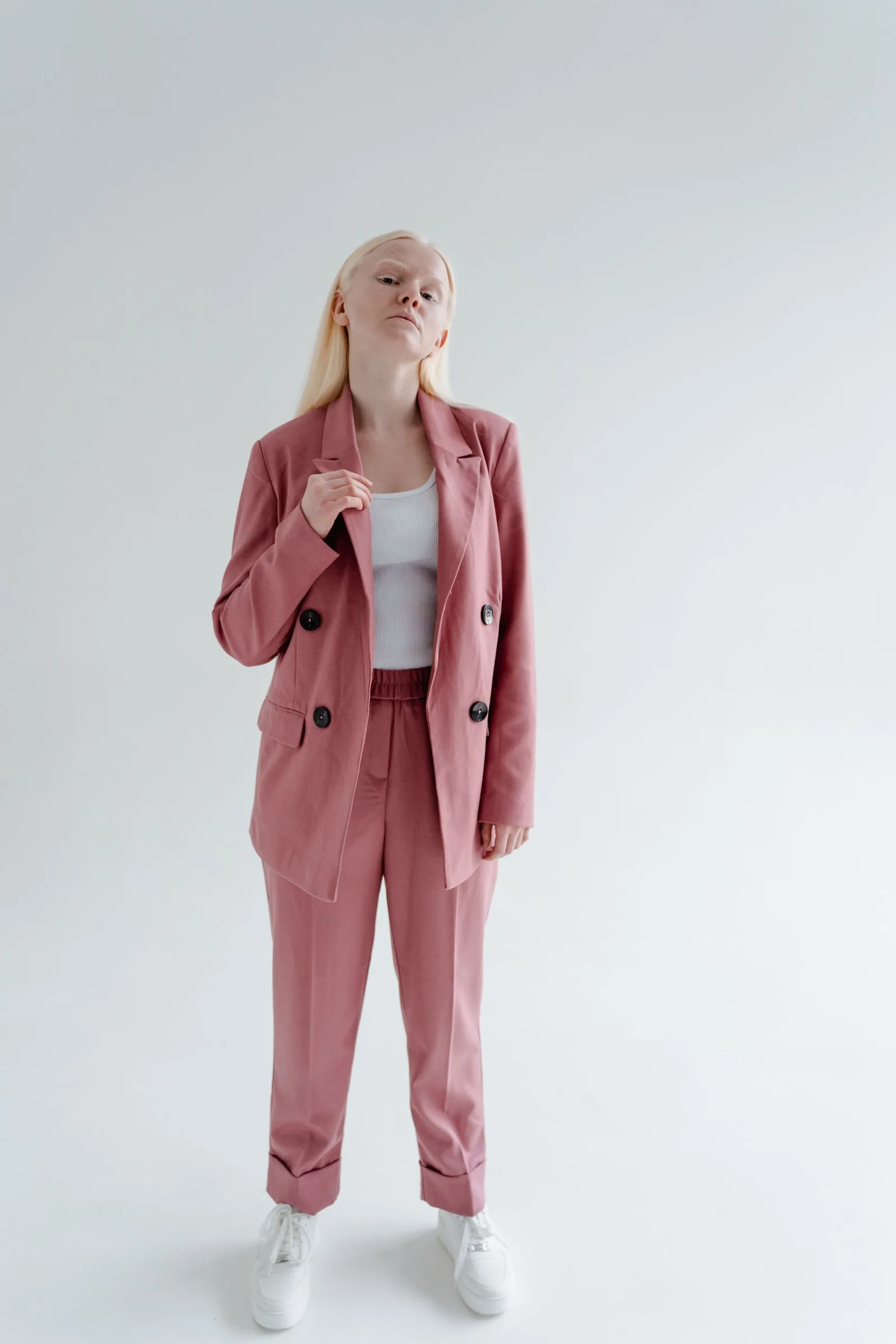 rose suit blazer