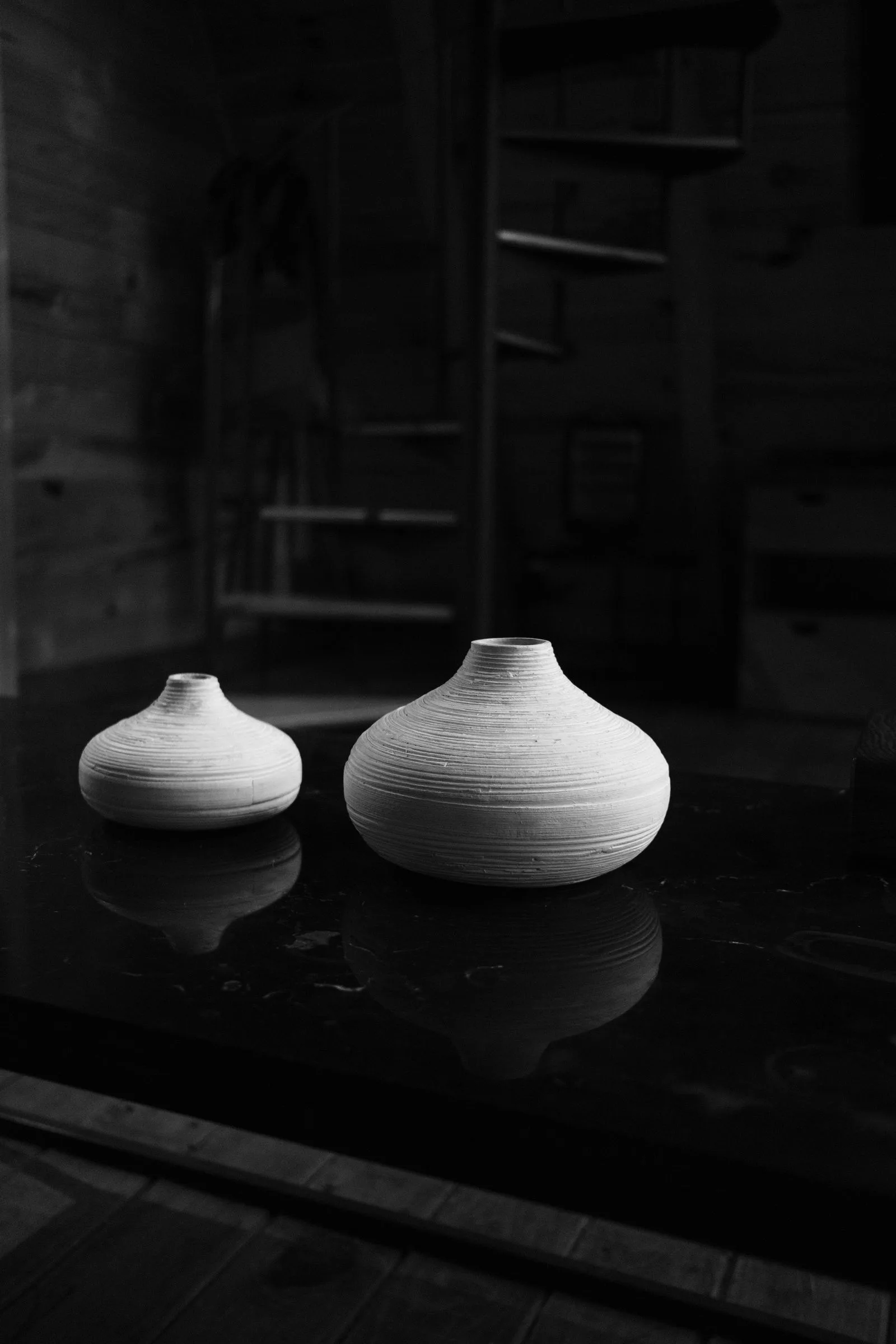pebble vases