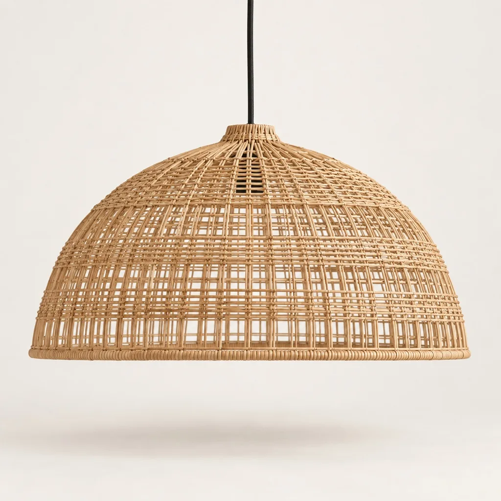 Tressage pendant in rattan Ø 60 cm