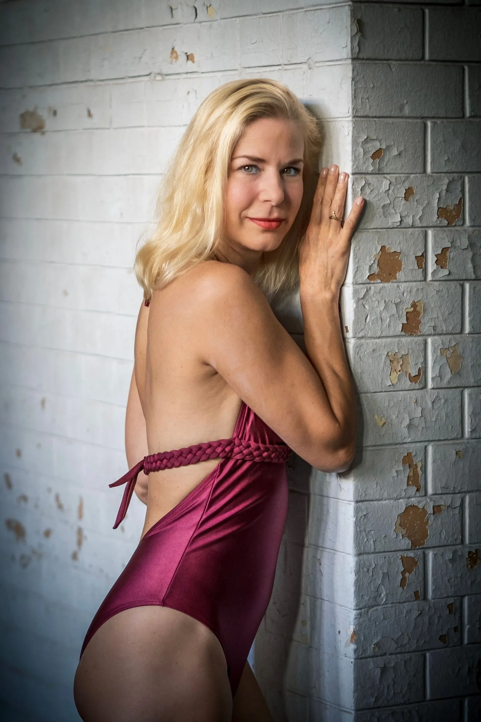 merlot halter swimsuit