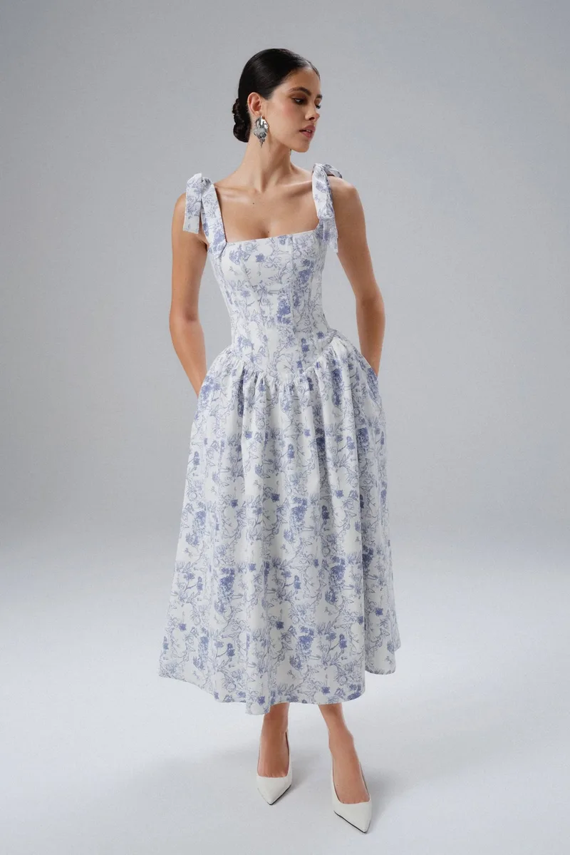 Off The Shoulder Midi Dress