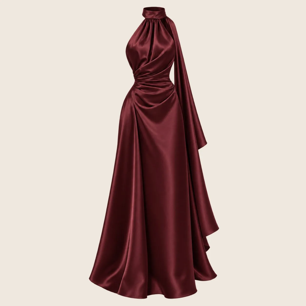 silk halter dress