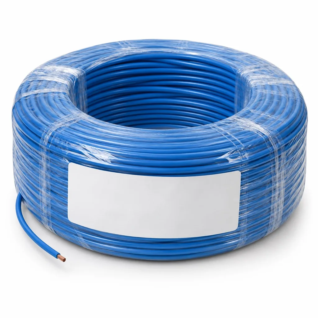 Single-core wire 2.5 mm², blue, 100 m coil