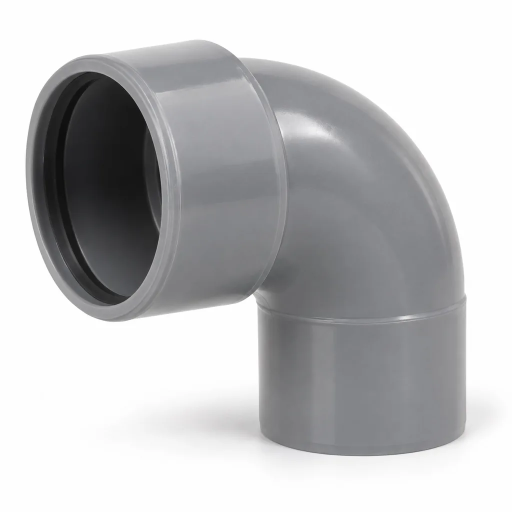 PVC waste elbow 40 mm, 87°30, male and female