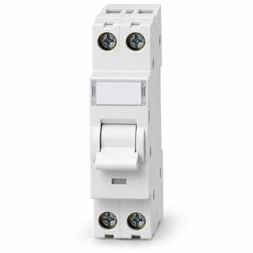 32 A single-pole and neutral circuit breaker, screw terminals