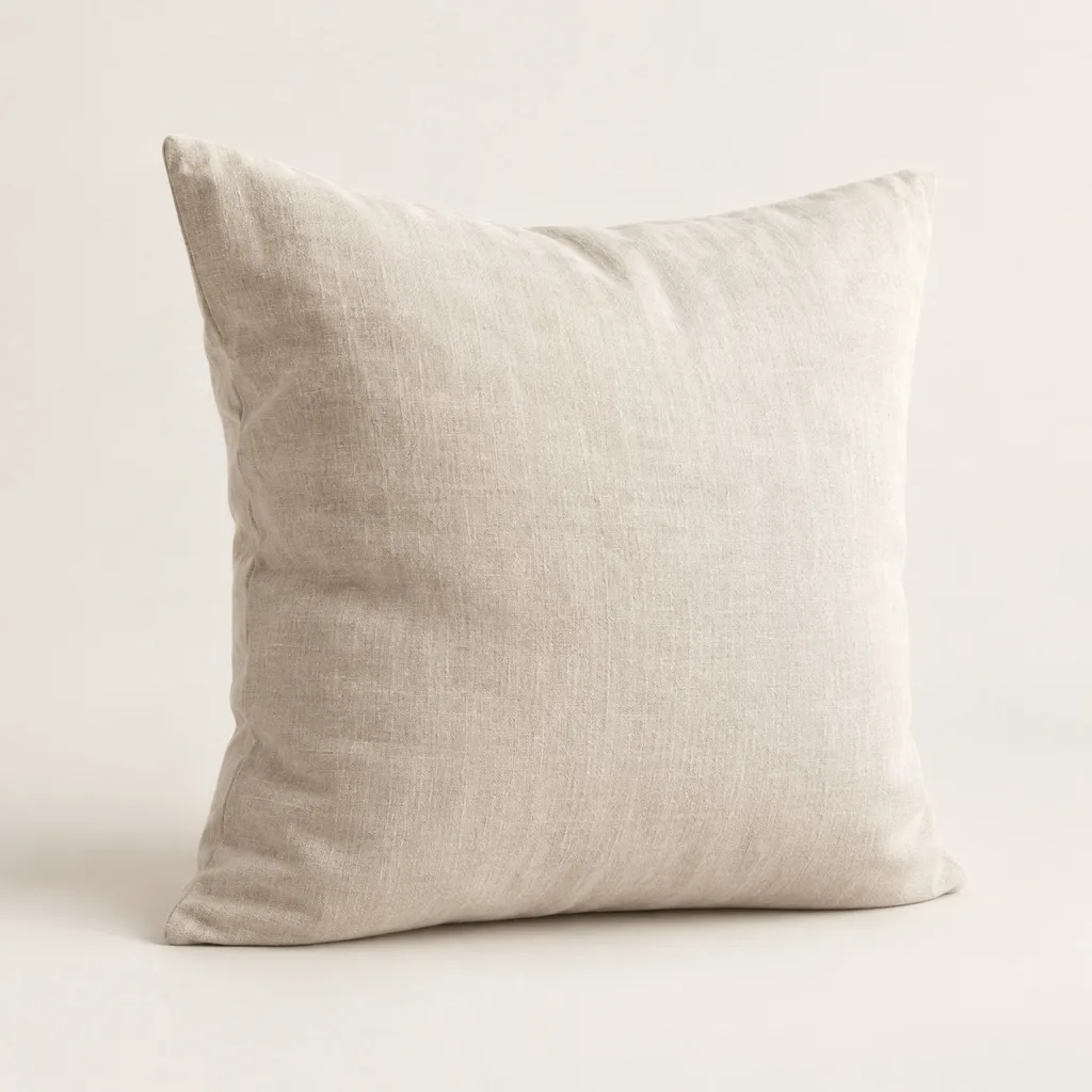 Rivage cushion cover in washed linen 45 x 45 cm