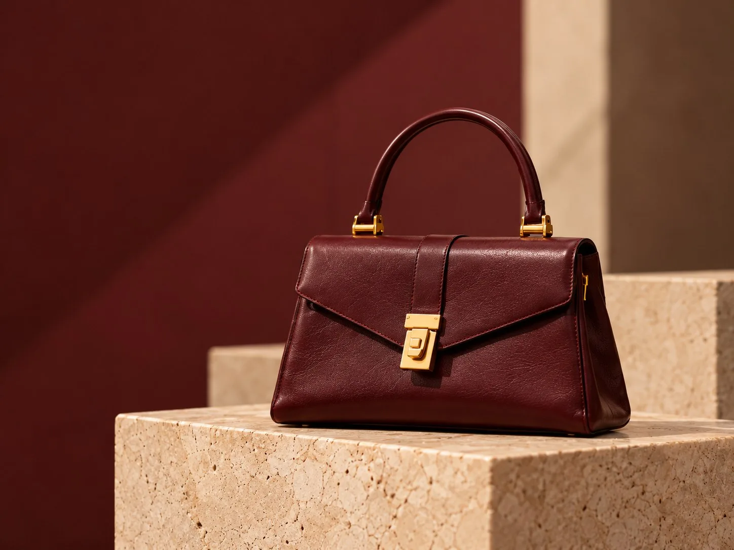 The structured leather bag